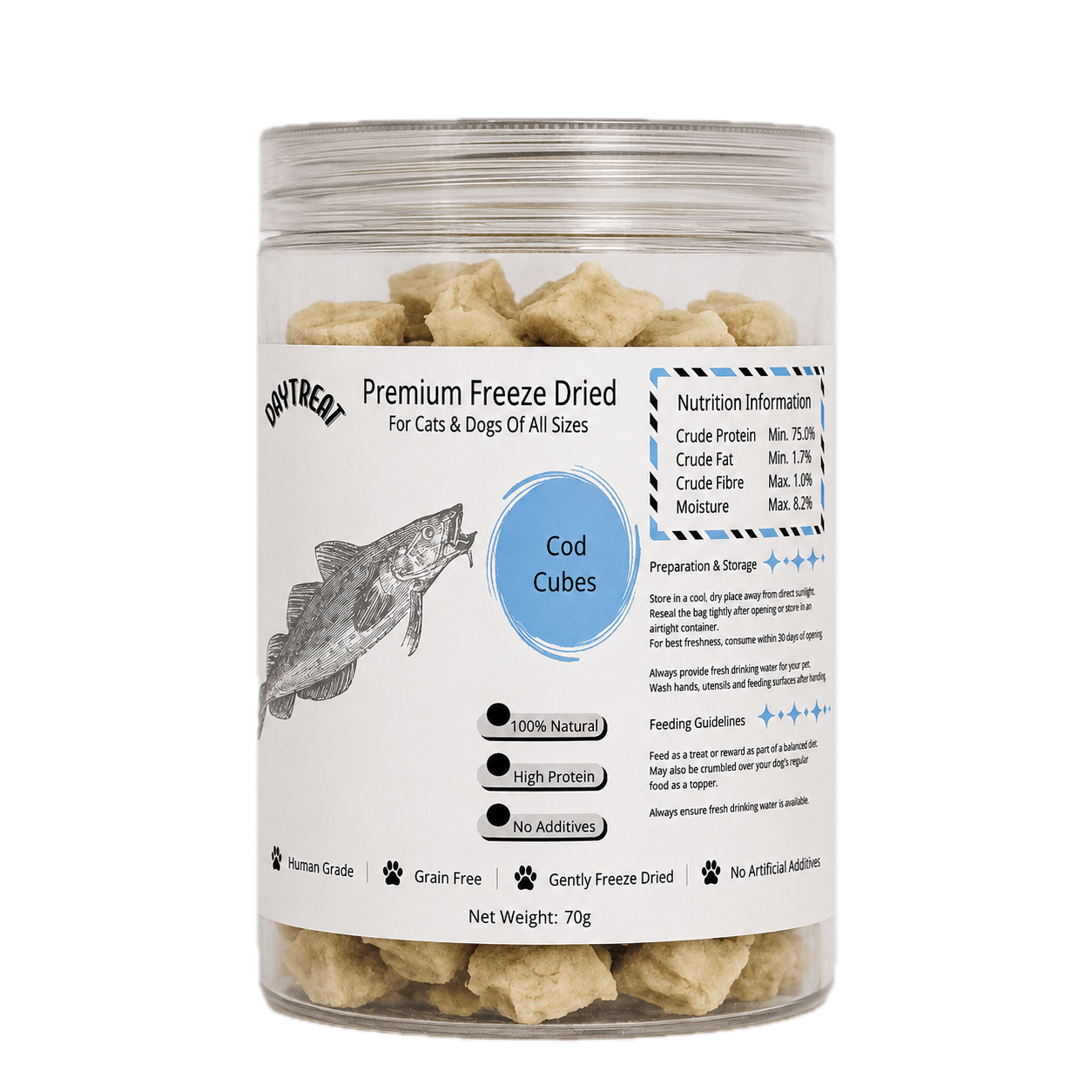 Cod Cubes 70g