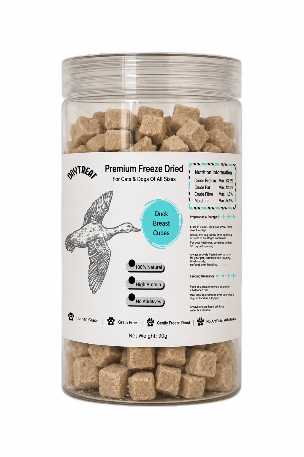 Duck Breast Cubes 90g