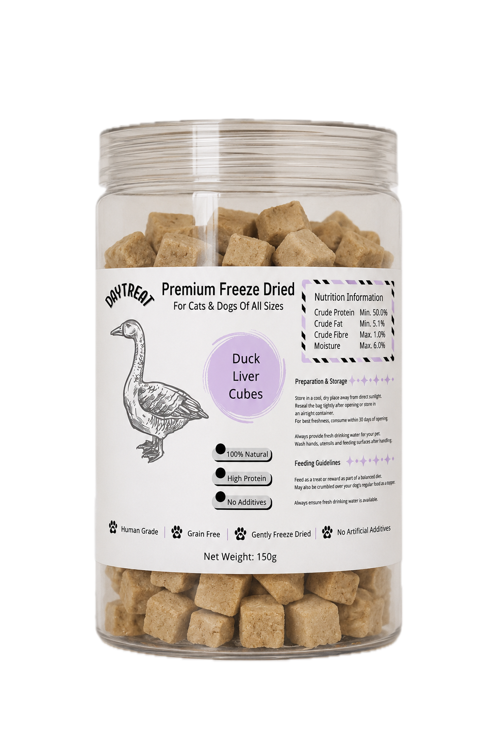 Duck Liver Cubes 150g