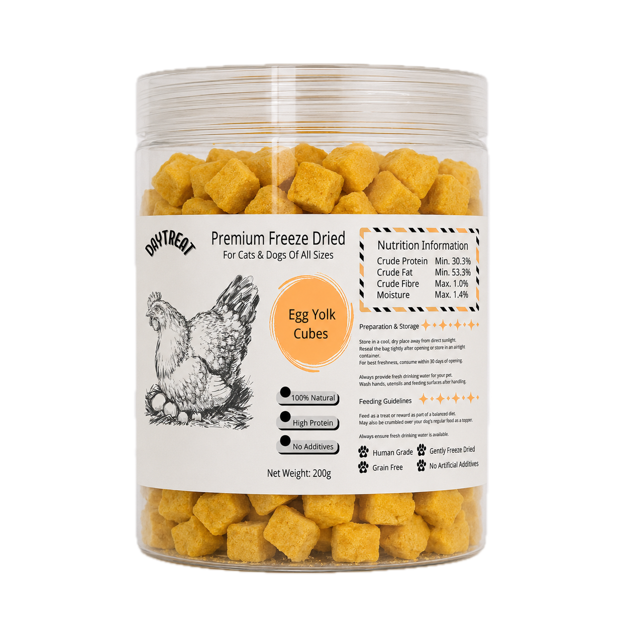 Egg Yolk Cubes 200g
