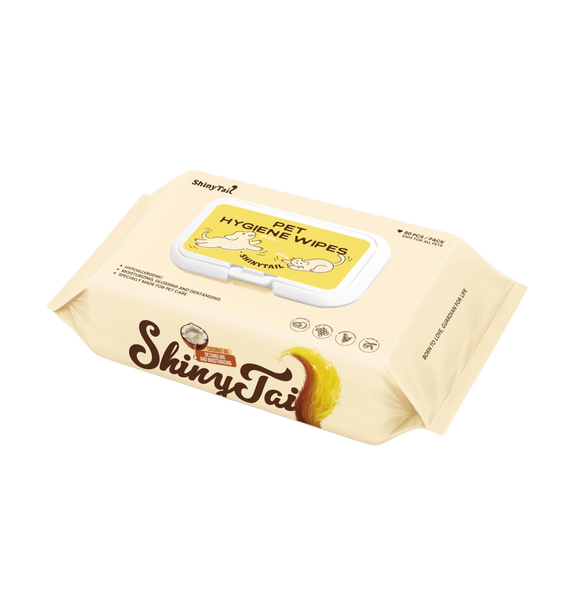 ShinyTail Pet Hygiene Wipes (80pcs)